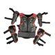 thumbnail image 5 of Traje de protección para niños para motocicleta, equipo de protección para montar, protector transpirable, equipo para adolescentes para carreras de Rojo, 5 of 8