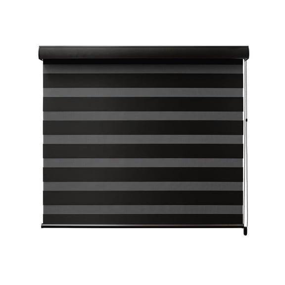 Persiana para Ventana DecoKing Duo Dimout Enrollable Horizontal 120cm x 180cm Black