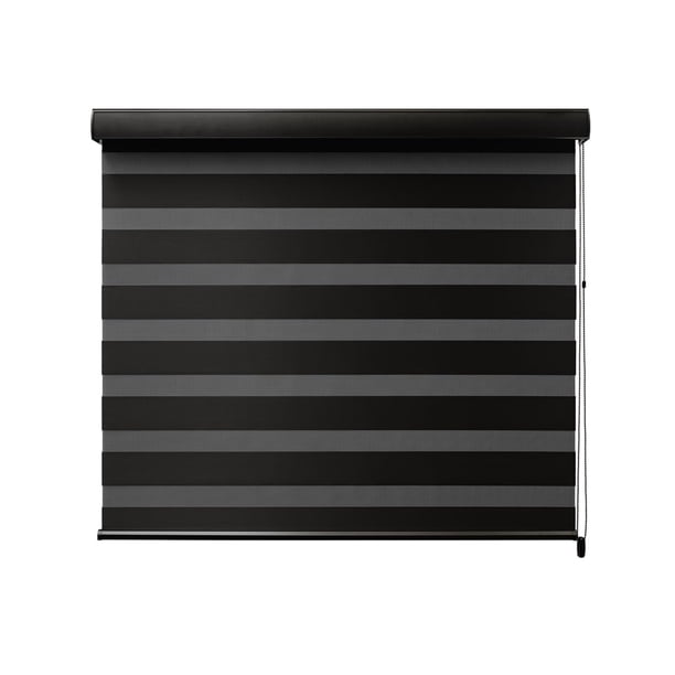 Persiana para Ventana DecoKing Duo Dimout Enrollable Horizontal 120cm x 180cm Black