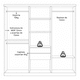 thumbnail image 5 of Closet Ropero Matrimonial 6 Puertas Blanco Kappesberg, 5 of 9