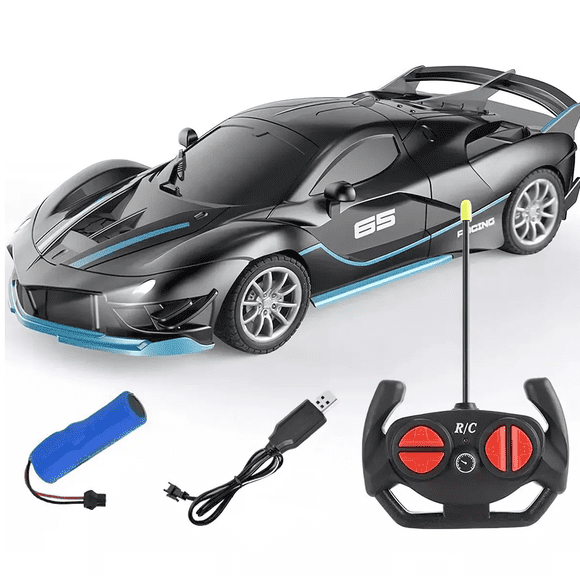 Carrito De Control Remoto Recargable Negro