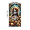 thumbnail image 3 of Decoraciones de Halloween, 35 x 71 pulgadas, cubierta de puerta de Halloween y Día de Muertos, decoración de puerta de Halloween y Día de Muertos, decoración de fiesta de festival, cubierta de puerta, 3 of 6