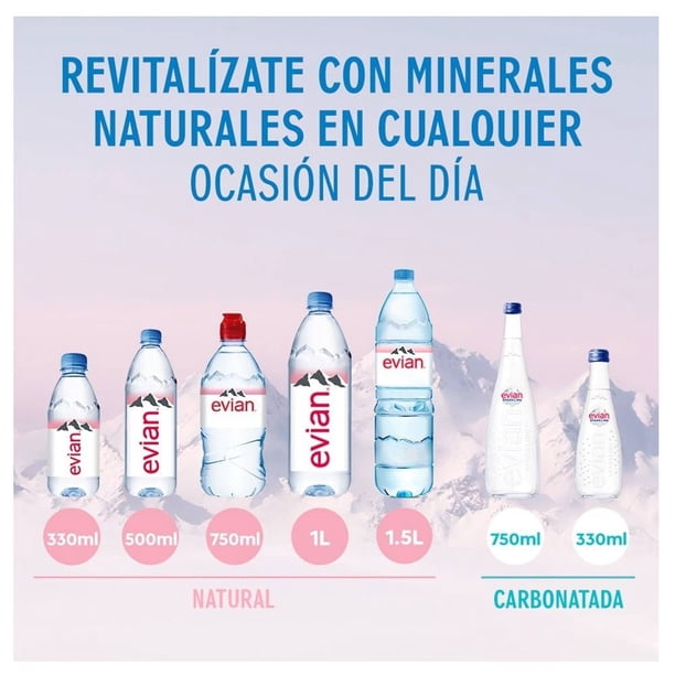 Imagen 3 de Agua Evian natural 750 ml