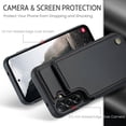 thumbnail image 3 of Funda para Samsung Galaxy A56 5G con tarjetero, tipo cartera para hombre y mujer con bloqueo RFID, de cuero resistente, con soporte y cierre magnético, a prueba de golpes para Samsung Galaxy A56, 3 of 10