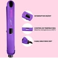 thumbnail image 3 of Plancha De Cabello Timco® 3x Cerámica + Iones Control Frizz Morado, 3 of 6