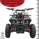 thumbnail image 3 of Cuatrimoto a Gasolina 49cc 2T Suspensión de Resorte Arranque Manual Freno de Disco Carga Máx 50 kg Hasta 40 km/h - Negro, 3 of 8
