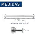 thumbnail image 4 of Tubo para Cortina Bluelander Ajustable y Retráctil, Acero Inoxidable, para Balcones, Armarios y Baños, 4 of 5