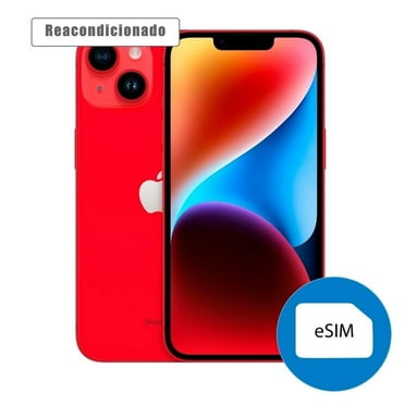 Apple iPhone 14 256GB Azul Reacondicionado eSIM | Bodega Aurrera