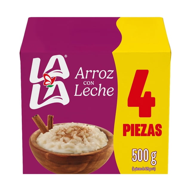 Arroz con Leche Lala, 4 pzas x 125 g