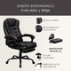 thumbnail image 2 of Silla de Oficina Ejecutiva X Pross Negra Ergonómica Con Reposapiés Cojín Lumbar Acolchonado, 2 of 7