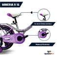 thumbnail image 3 of Bicicleta Infantil Rodada 16 Terrafit Minerva Violeta, 3 of 5