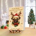 thumbnail image 1 of Calendario de Adviento Pug 2026 | Colgante decorativo navideño 2D | Adorno de cuenta regresiva para las fiestas | Decoración festiva para el hogar | Materiales duraderos | Regalo perfecto para, 1 of 6