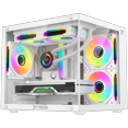 thumbnail image 4 of Gabinete XTREME PC GAMING Crystal Core Mini Torre 3 Fan ARGB 600W Blanco CDXT3700WT, 4 of 5