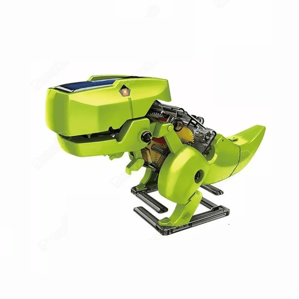 Dinosaurio Robot Solar Juguetes De Robot Solar Para Niños Verde