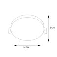 thumbnail image 4 of Plafón Albi 18W luz cálida Mil Luces PLC ALBI II 18W 3000K, 4 of 7