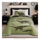 thumbnail image 2 of Set Edredon Providencia Microfibra Dinos 180 cm x 220 cm Verde, 2 of 4
