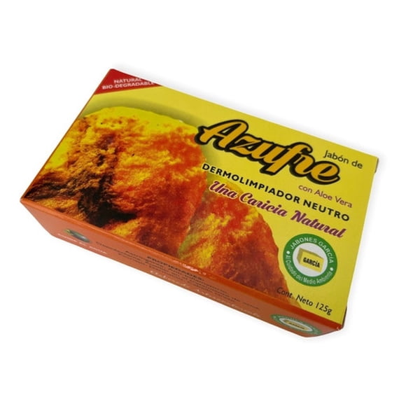 Jabón García Azufre Aloe Vera 125g Ecológico Biodegradable Jabón García Original