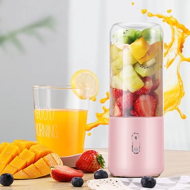 Portable Juicer Cup | USB Rechargeable Blender | 500ml Personal Mixer | Stainless Steel Blades | Easy Clean | Lightweight Travel Bottle | Smoothies Protein Shakes | Safe Lock | 3.7V | 1 Pack