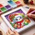 thumbnail image 3 of Amzcrzy Juguetes Para Niñas,Juguetes Educativos,Juguetes Stem,Kit De Navidad Con Marco 5D Redondo Con Taladro Completo,Cuadro De Arte De Diamantes,Adornos Navideños Festivos,Decoración De Pared,Regalo, 3 of 6