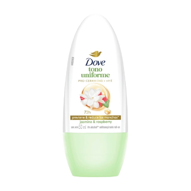 Antitranspirante Dove Tono Uniforme Roll on Raspberry & Jazmin 50 g