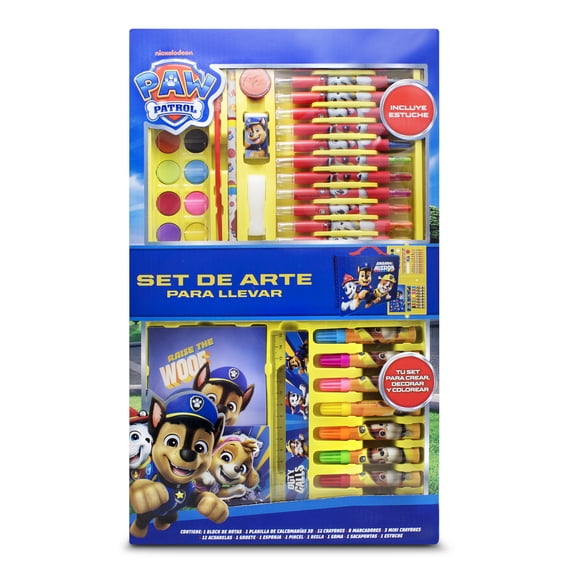 Set de Arte Infantil Paw Patrol con Estuche