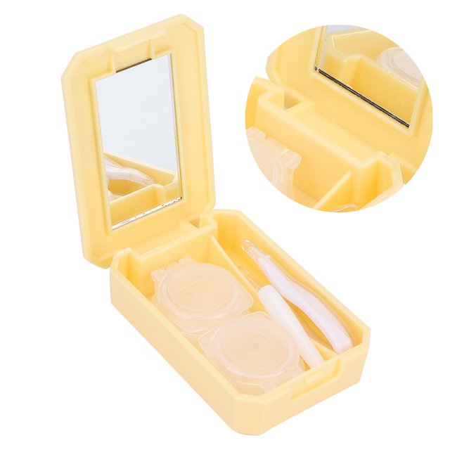 CAJA DE LENTE DE CONTACTO, CAJA DE LENTE DE CONTACTO A PRUEBA DE POLVO PRÁTICO PARA EL HOGAR PARA VIJES PARA EL VIAJE DE NEGOCIOS
