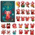 thumbnail image 2 of Calendario de Adviento navideño 2026 con cuenta regresiva de 24 días y adornos de ajolote | Salamandras colgantes acrílicas 2D | Cuenta regresiva navideña para decorar la repisa del árbol, 2 of 3
