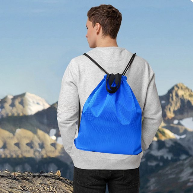 Mochila deportiva impermeable con cordón | Bolsa de gimnasio de tela Oxford Gran Capacidad | Organizador de Viajes Plegable de Fitness | Saco de almacenamiento duradero para exteriores, natación