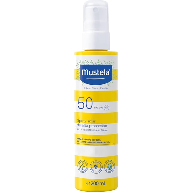 Mustela Spray Solar De Alta Protección FPS 50, 200ml | Bodega Aurrera