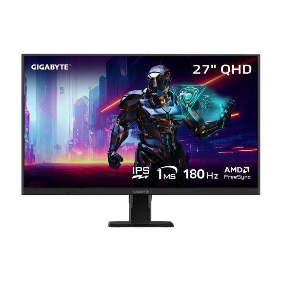 GIGABYTE Monitor Gamer GS27QA LCD 27", 2560x1440 Quad HD, FreeSync, 180Hz, HDMI/DisplayPort, Negro