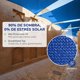 thumbnail image 4 of Malla Sombra Raschel 90% Bastilla doble y Esquina Reforzada Azul MPQ 6X4, 4 of 5