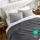 thumbnail image 5 of Manta de Felpa Bare Home Textura de Chevron Microfibra Suave y Afelpada Tamaño Twin/Twin XL Gris, 5 of 7