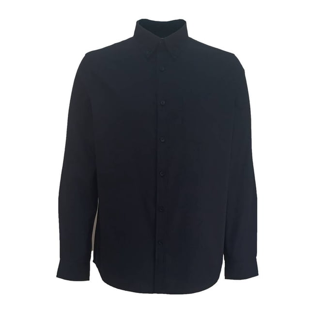 Camisa George Talla CH Manga Larga Lisa Negra