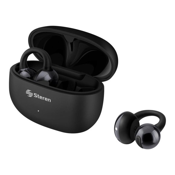 STEREN Audífonos Bluetooth FreePods TWS / OWS toich tipo clip, negros AUD-7120NE