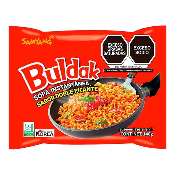 Sopa instantánea Samyang pollo doble picante 140 g