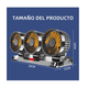 thumbnail image 4 of Ventilador Para Auto De 3 Cabezas Ajustables Portátil 12/24v Lab.G, Negro con aspas naranjas, 4 of 5