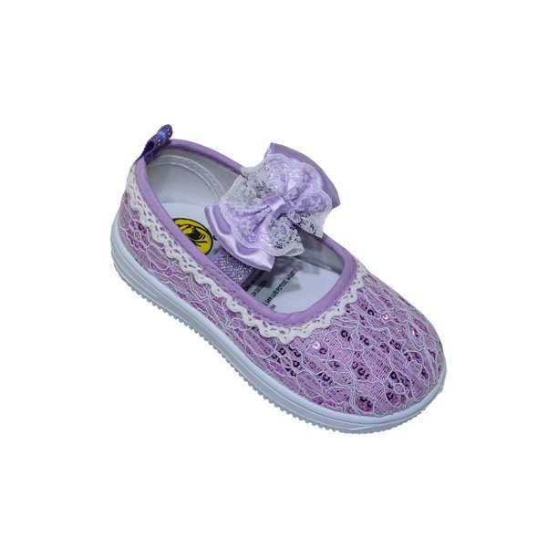 TENIS PRIMEROS PASOS LEON NIÑA BEBE LILA TEXTIL CHSH001