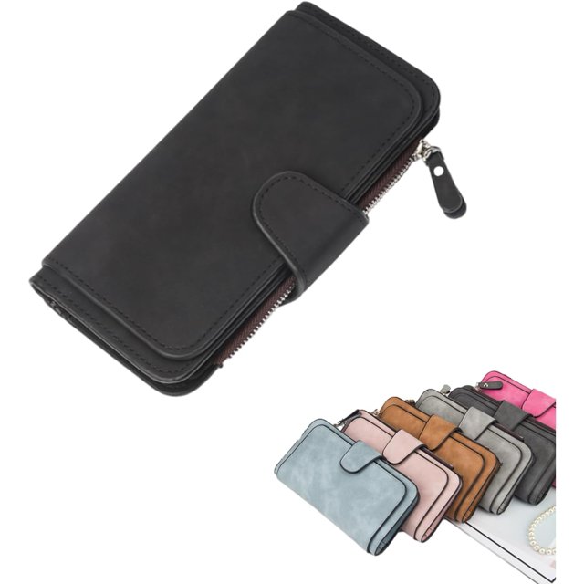 Cartera popular, Carteras populares para mujeres, Carteras múltiples retro glamorosas, Múltiples ranuras para tarjetas, Gran capacidad