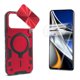 thumbnail image 1 of Funda + Mica Icon Case Optimus para Infinix Note 60, Carcasa, Protector, Uso Rudo, Protector de Pantalla, Antigolpes, Esquinas Reforzadas, Protección de Cámara - Rojo, 1 of 9