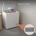 thumbnail image 4 of White Westinghouse  Congelador 5 pies 145 L  WWCCF05145LHWSD Ruedas  Condensador interno  Control dual de temperatura  Canastilla interior  Cerradura con llave  Manija Exterior, 4 of 8