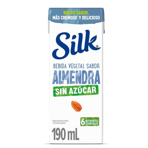 Bebida vegetal Silk sabor almendra sin azúcar 190 ml