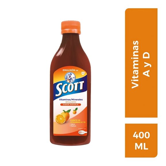 Multivitamínico Scott sabor naranja 400 ml