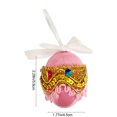 thumbnail image 3 of Colgante de huevo de Pascua con lazo | Decoración colgante de plástico de 6 cm para la búsqueda de huevos de Pascua, artículos de fiesta y rellenos de cestas | Apto para niños, reutilizable en azul,, 3 of 7