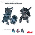 thumbnail image 2 of Carriola Reversible D'Bebe reversible,charola,portabebe,travel system Negro, 2 of 7