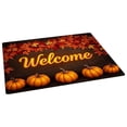 thumbnail image 2 of Amzcrzy Funda Nórdica, Sábana, Funda De Almohada De Satén, Tapete De Bienvenida De Otoño, Patrón De Calabaza, Absorbente Y Para Su Entrada, Toallas De Baño, Manta Con Peso, Tapiz De Pared, 2 of 8