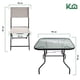 thumbnail image 5 of Juego De Jardin 6 Piezas Sillas Exterior Mesa Con Sombrilla gris, 5 of 8
