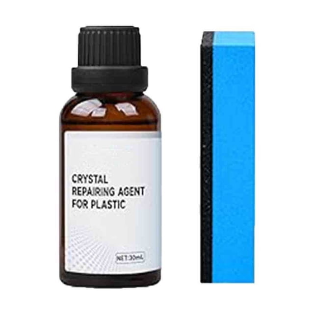 Xihbxyly Kit de Restauración de Plásticos, Restaurador de Salpicaderos de 30 Ml, Protección Duradera Contra Los Daños Solares, Fácil Aplicación En Superficies Interiores, para Propietarios de Vehícul