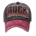 thumbnail image 2 of Knite Gorra Rock Vintage Bordada Lavada Algodón Estilo Antiguo Unisex Casual, 2 of 4