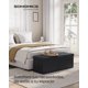 thumbnail image 2 of SONGMICS Puff Almacenaje, Banco de Almacenamiento, 38 x 110 x 38 cm, Soporta hasta 300 kg, para Sala de Estar, Dormitorio, Entrada, Negro, 2 of 6