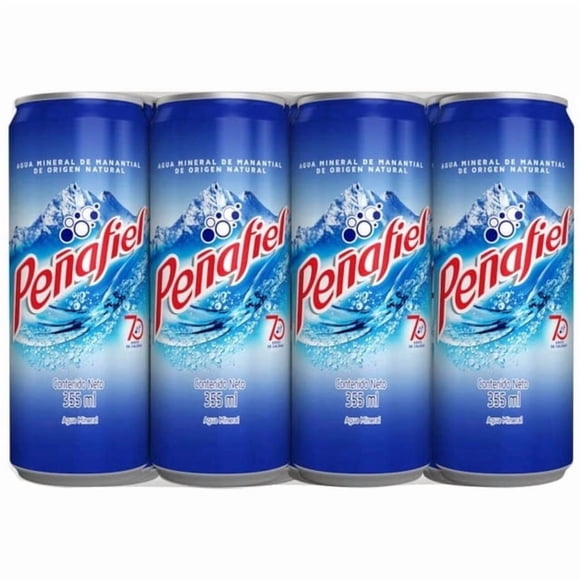 Pack de 12 Agua Mineral Peñafiel Lata 355 ml